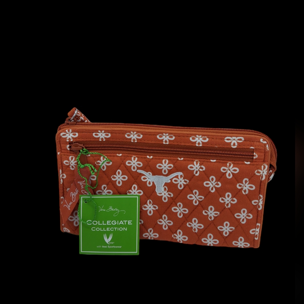 Vera Bradley Wristlet Collegiate Collection University of Texas NWT - Picture 1 of 5